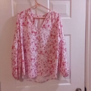 SHEIN Pink Floral Blouse